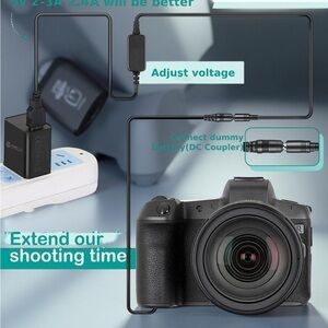 Raeisusp DC Drive Cable Kit DK-X1 for Sony Cybershot DSC RX1 RX1R RX100 RX100 II